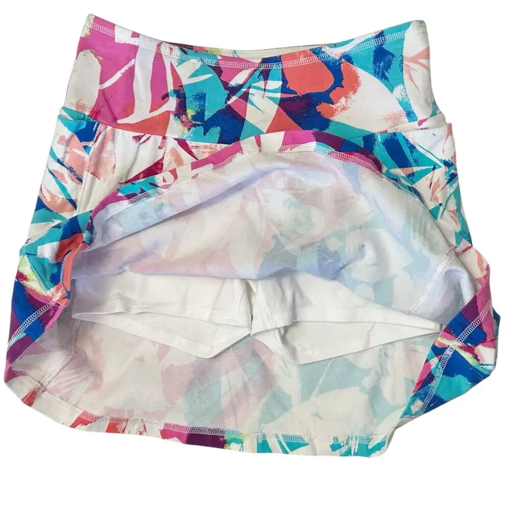 2/$15 T by Talbots Floral Everyday Stretch Skort Petite Size P - Picture 5 of 10